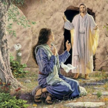 jesús Painting - Jesús resucitó religioso cristiano.